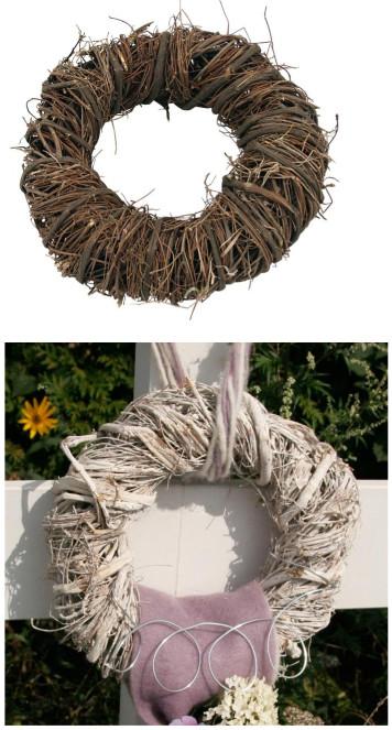 Nach den Angaben der Antragstellerin sowie dem vorliegen Warenmuster handelt es sich bei dem sog. "Natur-Kranz CREATION" um eine Flechtstoffware in Form eines Zierkranzes (D 30 cm).

Das Erzeugnis besteht unmittelbar aus dünnen, biegsamen Zweigen (Flechtstoff im Sinne der Anmerkung 1 zu Kapitel 46), die durch Wickeln und Ineinanderstecken um ein Grundgerüst aus Metalldraht in einem Flechtverfahren verarbeitet und mittels Draht gebunden sind. 

Im Hinblick auf den Umfang und die Bedeutung für die Zierwirkung bestimmen die Flechtstoffe den Charakter der in Handarbeit gefertigten Ware, welche in naturfarben oder weiß erhältlich ist.

Zolltarifrechtlich handelt es sich um eine "Flechtstoffware, unmittelbar aus anderen pflanzlichen Flechtstoffen als Bambus und Rattan hergestellt, andere als Flaschenhülse aus Stroh, handgearbeitet".