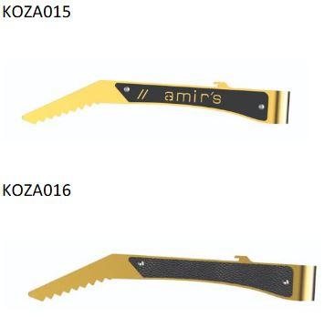 "Shishakohlen-Pinzette", Artikel-Nr. KOZA015 und KOZA016

-mit freiem Arm zu handhabendes, vollständig aus unedlem Metall hergestelltes
und federndes Erzeugnis, mit zwei aufeinander zulaufenden Spitzen

- je nach Ausführung mit unterschiedlichen Abmessungen

- zum sicheren Aufnehmen, Drehen oder Platzieren der Kohle auf dem Shishakopf

Abbildung siehe Anlage.

Derartige Erzeugnisse gehören als "Pinzetten und ähnliche Werkzeuge, mit arbeitendem
Teil aus unedlem Metall" zum TARIC-Code 8203 2000 00.