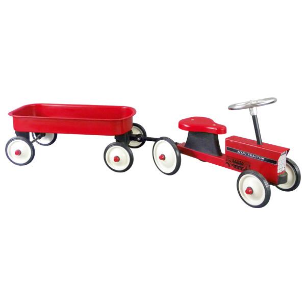 Bei der als "Artikel 14148 - Rutscher Traktor + Anhänger" bezeichneten Ware handelt es sich um ein noch nicht zusammengesetztes Spielfahrzeug,
- die Nachbildung eines Traktors mit Anhänger darstellend,
- mit einer Länge (lt. Antragsteller) von ca. 122 cm,
- aus i.W. unedlem Metall und Kunststoffen gefertigt,
- jeweils mit einer beweglichen Vorderachse und vier beweglichen Reifen ausgestattet,
- der Traktor ist mit einer Sitzfläche und einem Lenkrad versehen,
- der Anhänger besteht größtenteils aus einer Wanne aus unedlem Metall und wird mittels
  Schrauben fest mit dem Traktor verbunden,
- das Fahrzeug wird durch Abstoßen mit den Füßen fortbewegt,
- dient der spielerischen Unterhaltung von Kindern mit einem Gewicht bis max. 25 kg,
- in einem bedruckten Pappkarton für den Einzelverkauf aufgemacht.

Derartige Erzeugnisse werden zolltarifrechtlich als "Spielfahrzeug" eingereiht.