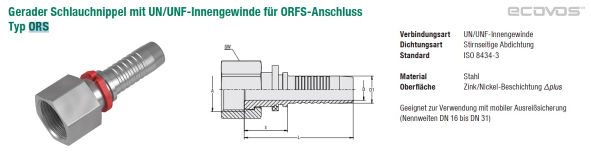 Rohrverbindungsstück aus Stahl

Bei den Waren handelt es sich um Rohrverbindungsstücke aus anderem als nicht rostendem Stahl mit einer Zink-Nickel-Beschichtung. Die Verbindungsstücke weisen an einem Ende einen Schlauchstutzen und am anderen Ende einen Außensechskant mit UN/UNF-Innengewinde auf. Die Erzeugnisse dienen als Anschluss- und Verbindungselemente von Schläuchen.

Derartige Waren sind als andere Rohrverbindungsstücke, aus anderem als nicht rostendem Stahl, andere, mit Gewinde, andere, in den TARIC-Code 7307 9910 90 einzureihen.