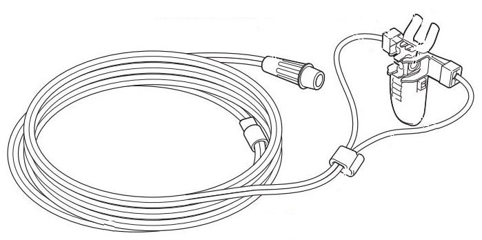 Sog. Patienten-Nasenadapter, in Form eines transparenten ca. 2,50 m langen, flexiblen Schlauches aus Kunststoff mit Sternlumen, an einem Ende mit einem Sauerstoffkanülen-Schlauchanschlussstück, am anderen Ende mit einer Schlauchschlinge mit Schiebehülse und einem speziellen Nasen-/Mundadapter aus zwei parallelen Einflussstutzen zum Einführen in die Nasenlöcher und einem spezifischen Mundstück mit integriertem Magneten und einer Aufnahme für einen CO2-Sensor (nicht Gegenstand dieser vZTA-Entscheidung). Mit der Schiebehülse kann die über die Ohren geführte Schlauchschlinge unter dem Kinn fixiert werden.
Äußere Form: Siehe Abbildung in der Anlage.
Die Ware wird an eine Sauerstoffquelle (nicht Gegenstand dieser vZTA-Entscheidung) angeschlossen und dient der Versorgung des Patienten mit konzentriertem Sauerstoff über die Naseneingänge. Zudem ist es nach Anschluss eines CO2-Sensors auch möglich, den Partialdruck des ausgeatmeten CO2 des Patienten zu messen.
Die Ware ist in einer Kunststofftüte verpackt.

Die Ware wird als "Teil, erkennbar hauptsächlich für ein Gerät zur Sauerstofftherapie bestimmt" eingereiht.