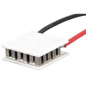 Thermoelektrisches Modul, Peltierelement (Abbildung siehe Anlage)
- aus zwei Keramikplatten angeordneten Halbleiterelementen aus Bismuth-Tellurid-Stäbchen
  (Abmessung: 15 x 15 mm) mit zwei elektrischen Anschlusskabeln,
- bestimmt zur Kälteerzeugung (kennzeichnende Haupttätigkeit) und Wärmeerzeugung, wobei sich beim
  Durchfluss von Gleichstrom durch das Modul die eine Batterieseite abkühlt, während sich die andere
  Batterieseite erwärmt (Peltier-Effekt).

"Gerät zur Kälteerzeugung, keine Ware der TARIC-Codes 8418 6100 10 bis 8418 6900 91
  (Multifunktionsgerät zum Kühlen -kennzeichnende Haupttätigkeit- und Wärmen) - Thermoelektrisches
  Modul, Peltierelement“