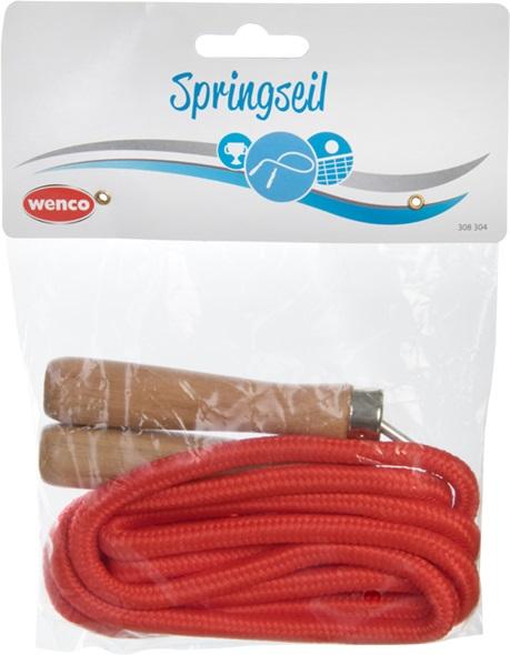 Bei der durch ein Warenmuster veranschaulichten Ware (Artikel: 379823; Springseil) handelt es sich um einen Ausrüstungsgegenstand für die allgemeine körperliche Ertüchtigung in Form eines Springseils
- aus einem ca. 215 cm langen, rotfarbenen Seil aus Spinnstoffgeflechten
  mit einem Durchmesser von ca. 1 cm,
- mit zwei, frei drehbaren Griffen aus Holz, die mittels Ösen und Metallfederhalterungen
  mit dem Seil verbunden sind,
- auf Grund der besonderen Gestaltung erkennbar für die körperlichen Ertüchtigung
  geeignet,
- in einem Polybeutel mit Pappaufhänger verpackt.

Derartige Erzeugnisse werden zolltarifrechtlich als "Ausrüstungsgegenstand für die allgemeine körperliche Ertüchtigung, in Kapitel 95 anderweitig weder genannt noch inbegriffen, nicht von den Unterpositionen (KN) 9506 1110 bis 9506 9110 erfasst" eingereiht.