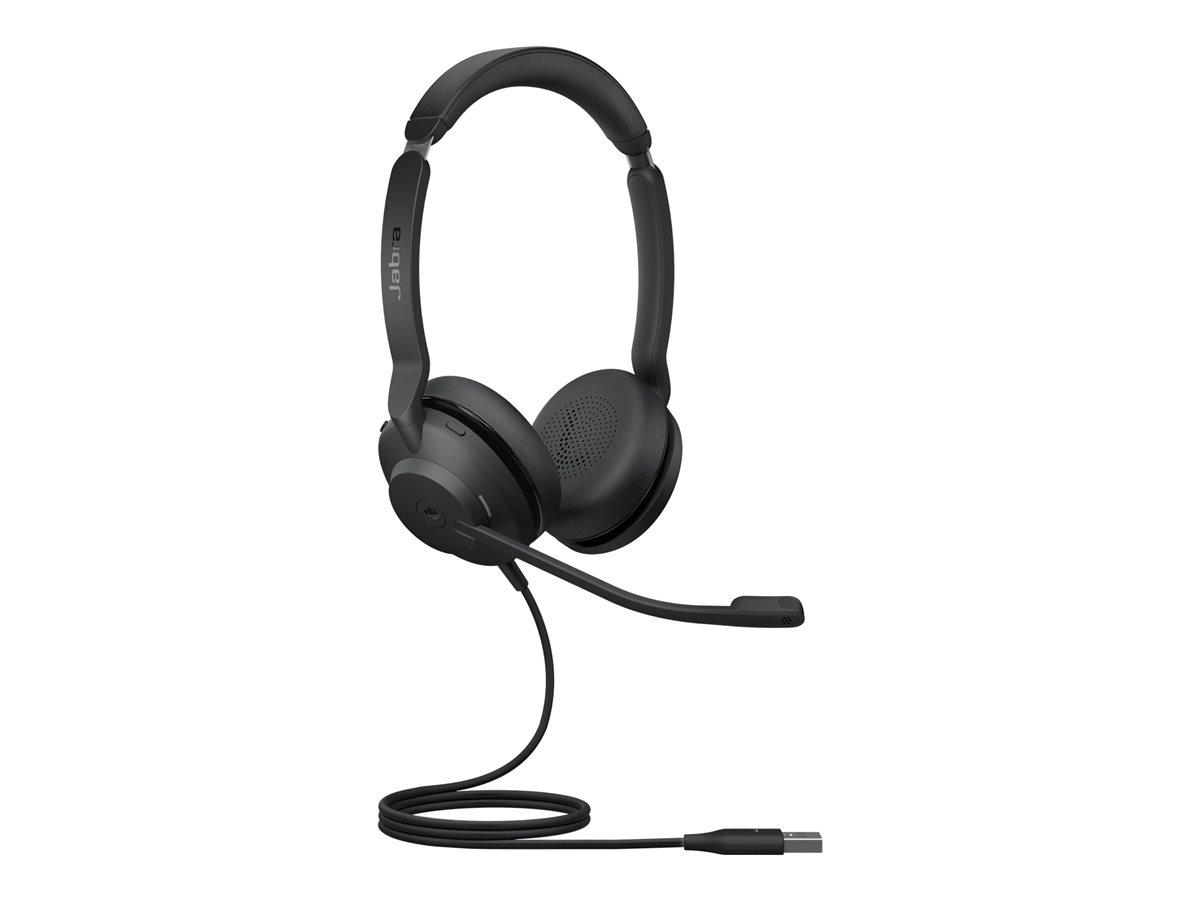 Headset (Abbildung siehe Anlage)
- aus zwei Lautsprechern (Hörer) in Gehäusen mit Ohrpolstern, über einen gemeinsamen 
  Kopfbügel verbunden, mit Mikrofonarm mit Mikrofon, mit Bedienelement für Lautstärke
  sowie Musik- und Anrufsteuerung, mit fest verbautem Kabel mit USB-C-Anschluss,
- zum Umwandeln elektrischer Tonfrequenzsignale in Schallwellen und zum
  Umwandeln von Schallwellen in elektrische Tonfrequenzsignale,
- zusammen mit Beipack (Aufbewahrungsbeutel) in einer gemeinsamen Verkaufsumschließung.
Der Kopfhörer mit Mikrofon bestimmt den Charakter des Ganzen.

"Kopfhörer, auch mit Mikrofon kombiniert, in Warenzusammenstellung mit nicht charakterbestimmendem Beipack in Aufmachung für den Einzelverkauf"