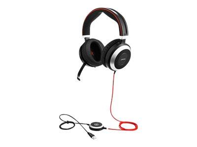 Kopfhörer mit Mikrofon (Headset) (Abbildung siehe Anlage),
- aus zwei Lautsprechern (Hörer) in Gehäusen mit Ohrpolstern, über einen gemeinsamen
  Kopfbügel verbunden, mit Mikrofonarm mit Mikrofon, mit Bedienelementen für Lautstärke
  sowie Musik- und Anrufsteuerung und fest verbautem Kabel mit 3,5 mm Klinkenstecker
  und Bedienelement,
- zum Umwandeln elektrischer Tonfrequenzsignale in Schallwellen und zum Umwandeln
  von Schallwellen in elektrische Tonfrequenzimpulse nach Anschluss an verschiedene Geräte
  direkt mittels Klinkenstecker oder über die mitgelieferte USB-Anschluss-/Bedieneinheit,
- zusammen mit Beipack (USB-Anschluss- und Bedieneinheit, Bedienungsanleitung und
  Schutztasche) in einer gemeinsamen Verkaufsumschließung.
Der Kopfhörer mit Mikrofon bestimmt den Charakter des Ganzen.

"Kopfhörer kombiniert mit Mikrofon, in Warenzusammenstellung mit nicht charakterbestimmendem
  Beipack, in Aufmachung für den Einzelverkauf (funktionelle Einheit)"
