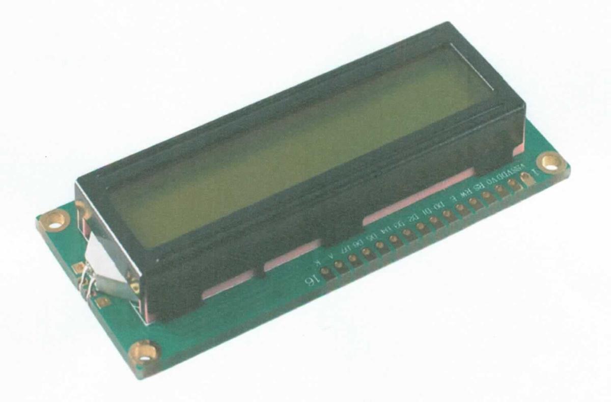 LCD-Anzeigemodul 16x2 LCD grünes Display (Abbildung siehe Anlage)
- aus einer monochromen Flüssigkristallanzeige mit passiver Matrix (STN-Technologie,
  Auflösung: 80 x 16 Pixel, aktive Anzeigefläche: 56,2 x 11,5 mm), LED-Hintergrundbe-
  leuchtung und Treiberelektronik auf einer gedruckten Schaltung (Abmessungen: ca. 80
  x 36 x 12,5 mm) mit einer 16-poligen Schnittstelle,  
- ausschließlich zur Anzeige von Grafiken und alphanumerischen Zeichen (2 Linien, 16
  Zeichen pro Linie) bestimmt.

"Elektrisches Sichtsignalgerät, kein Gerät der Positionen 8512 und 8530, kein Alarmgerät,
 Anzeigetafel mit Flüssigkristallanzeige (LCD), nicht mit aktiver Matrix-Flüssigkristallanzeige 
 (LCD) - LCD-Anzeigemodul"