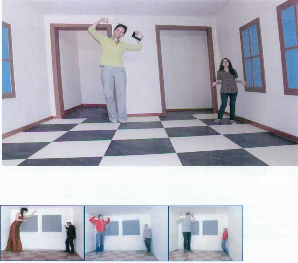 Bei dem Erzeugnis mit der Bezeichnung "Ames Room" handelt es sich der Beschaffenheit und vorgesehener Verwendung nach um ein Exponat zu Vorführzwecken in Museen, Science Centern und ähnlichen Einrichtungen, das zur ausschließlichen Wissensvermittlung von wissenschaftlichen Phänomenen und Ergebnissen dient.
Das Exponat "Ames Room", Seriennummer 9466, veranschaulicht experimentell die verzerrte optische Wahrnehmung von Personen in einem Raum, der von Aufbau der Wände, Boden und Decke rechtwinklig wirkt, jedoch trapezförmig verzerrt ist. Der Besucher hat die Szene nur mit einem Auge durch das Guckloch zu betrachten (monokulare Betrachtung).  
Wesentliche Bestandteile des Exponats; noch nicht zusammengesetzt:
Sperrholzkorpus mit Rückwand, Seitenwänden und Decke, PVC-Fußboden mit schwarz-weißem Rechteckmuster, vorn offen mit Guckloch und rückwärtiger Kamera sowie einem berührungsempfindlichen Bildschirm (Touchscreen).

Die Ware ist als "Instrument, Apparat, Gerät und Modell, seiner Beschaffenheit nach zu Vorführzwecken bestimmt, nicht zu anderer Verwendung geeignet, nicht von dem TARIC-Code 9023 0010 00 erfasst" einzureihen.

Anlage: 1 Abbildung