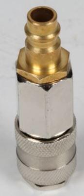 Rohrverbindungsstück aus Stahl

Bei den Waren handelt es sich nach den Antragsangaben um eine zusammengesetzte Ware aus einem Rohrverbindungsstück aus mit Nickel überzogenen Stahl (Werkstoff Q235) mit 1/4"-Gewinde und Außensechskant, sowie einem 1/4"-Schnellkupplungsanschluss aus Messing (Werkstoff HPb58-3). Stahl ist gegenüber Messing gewichtsmäßig überwiegend.
Die Erzeugnisse dienen als Schnellkupplung von Schläuchen an Kompressoren.

Derartige Waren sind als andere Rohrverbindungsstücke, aus anderem als nicht rostendem Stahl, andere, mit Gewinde, in den Taric-Code 7307 9910 90 einzureihen.