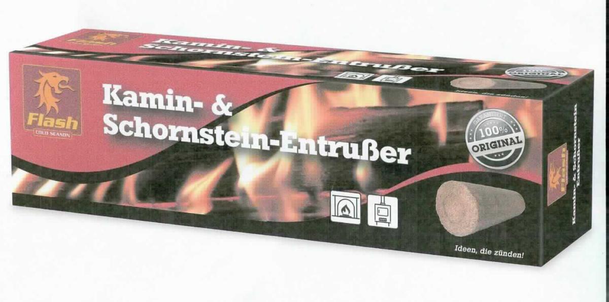 Angaben:
Entrußerblock für Kamine, Holz- und Kohleöfen.

Feststellungen:
Zylinderförmiger Block aus Hozfasern, wenige, kleine, blau-grüne Partikel sind erkennbar. Größe ca. 26 x 9 cm (L x d). Der Block befindet sich in einer bedruckten Papiertüte mit Sicherheitshinweisen. Die Ware ist in einer buntbedruckten Pappschachtel mit Anwendungshinweisen in Aufmachung für den Einzelverkauf verpackt.

Befund:
Chemische Erzeugnisse und Zubereitungen der chemischen Industrie oder verwandter Industrien (einschließlich Mischungen von Naturprodukten), anderweit weder genannt noch inbegriffen; chemische Erzeugnisse oder Zubereitungen, überwiegend aus organischen Verbindungen bestehend, anderweit weder genannt noch inbegriffen; andere.