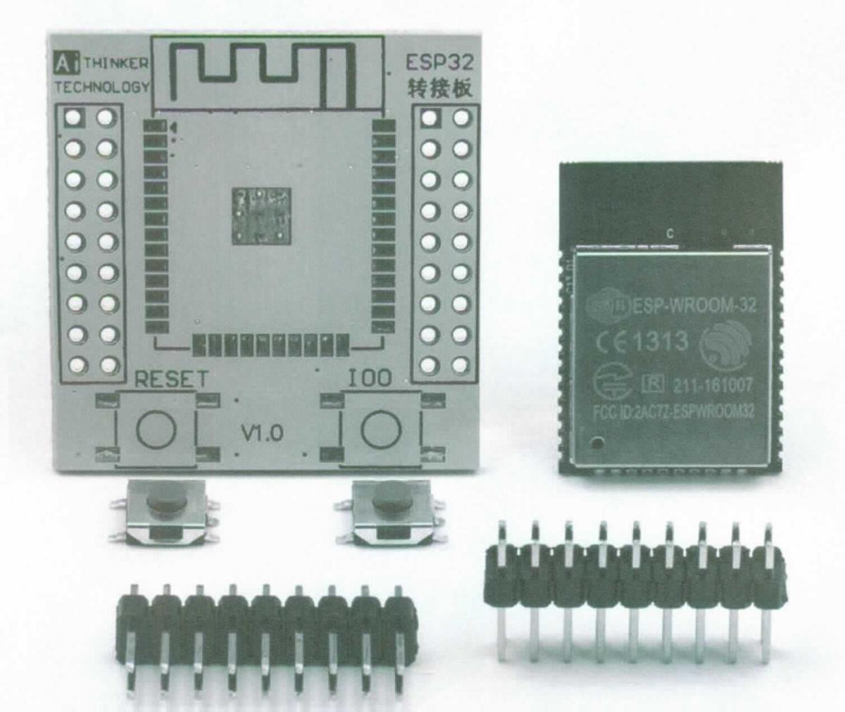 ESP-32 mit Adapterkarte (Abbildung siehe Anlage)
- aus einer mit WiFi-SoC-Baustein, einer gedruckten Antenne, zwei elektrischen
  Schaltern sowie elektrischen Stiftleisten bestückten gedruckten Schaltung, noch
  nicht zusammengesetzt,
- zur Datenkommunikation mittels verschiedenen Protokollen in WiFi-Netzwerken,
  oder via Bluetooth sowie zur Verwendung als WiFi- oder Bluetooth-Funkfernsteuerung
  (Sender und Empfänger) bestimmt,
- universell mit unterschiedlichen Geräten oder Projekten verwendbar.
Eine das Ganze kennzeichnende Hauptfunktion ist nicht feststellbar.

"Funkfernsteuergerät, Multifunktionsgerät zur Datenkommunikation und Funkfern-
 steuerung, ohne kennzeichnende Hauptfunktion, noch nicht zusammengesetzt"