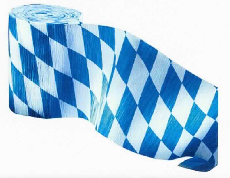 Bei der Ware handelt es sich um gekrepptes Papier, das auf der Oberfläche mit einem weiß-blauen, der Staatsflagge Bayerns entlehntem Rautenmuster bedruckt ist. Im Hinblick auf die eigentliche Zweckbestimmung der Ware als Raumschmuck sind die vorhandenen Aufdrucke jedoch nur nebensächlicher Art. Das sog. Kreppband dient im Innen- oder Außenbereich als universeller und ganzjährig verwendbarer Dekorationsartikel (z. B. auf Oktoberfestveranstaltungen, in Biergärten). Eine Einreihung als Festartikel in die Position 9505 kommt angesichts der neutralen Gestaltung sowie wegen des fehlenden Bezugs zu einem bestimmten Fest nicht in Betracht. Das Papier ist in Rollen mit einer Breite von etwa 10,0 cm aufgemacht, von denen drei Stück in einem Beutel verpackt sind. 

Abbildung siehe Anlage.

Derartige Waren gehören als "andere Papiere und Vliese aus Zellstofffasern, auf der Oberfläche bedruckt, in Rollen, jeder Größe, ausgenommen Waren von der in der Position 4803, 4809 oder 4810 beschriebenen Art" zur Codenummer 4811 90 00 90 0 des Zolltarifs.