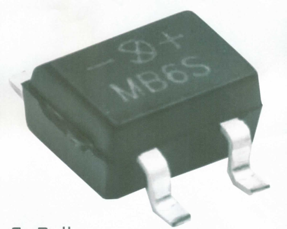 Brückengleichrichter MB6S,
- aus mehreren miteinander verschalteten Halbleitergleichrichterdioden
  in einem gemeinsamen SMD - Gehäuse mit vier Anschlüssen.

"Diode, andere als Fotodiode und Leuchtdiode (LED)"
