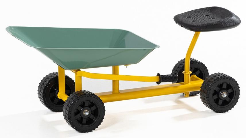 Bei dem durch Beschreibung und Abbildung veranschaulichten sog. "Schaufelkipper" handelt es sich um ein vierrädriges Spielfahrzeug,
- aus einem farbigen Gestell aus unedlen Metallen,
- in den Abmessungen von ca. 72x38x34﻿,﻿5 cm, 
- mit einer hebelbasierten Kippmulde,
- einem Sitz aus Kunststoffen und
- vier profilierten Rädern aus Kunststoffen ausgestattet.

Das Erzeugnis dient als Spielgerät im Garten oder im Sandkasten und wird durch Abstoßen mit dem Fuß am Boden fortbewegt. 

Das Erzeugnis ist zolltarifrechtlich als "Spielfahrzeug" einzureihen.