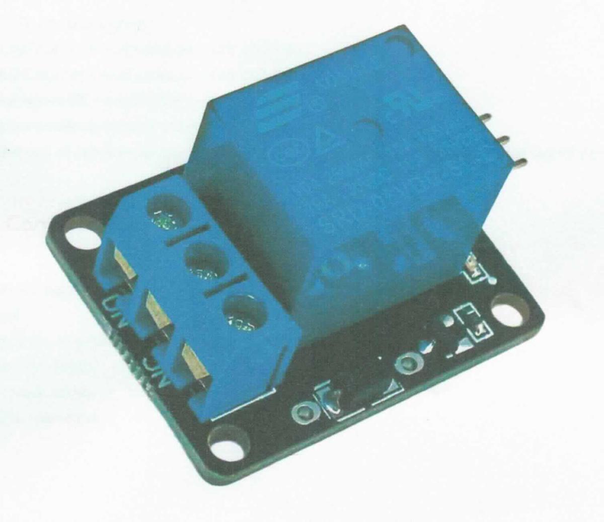 Sog. KY-019 Relais Modul mit High-Level Trigger,
- im Wesentlichen bestehend aus einer Leiterplatte, bestückt mit einem elektomagnetischen Relais, einem Transistor zur Ansteuerung des Relais, passiven Bauelementen und Anschlussvorrichtungen,  
- mit einer Spulenspannung von 5 VDC und einem Laststrom von 10 A,
- zum elektromagnetischen Schalten.

Die Ware wird als "elektrisches Gerät zum Schließen und  Unterbrechen von elektrischen Stromkreisen, Relais, für eine Spannung von 60 V oder weniger, für eine Stromstärke von mehr als 2 A, nicht für bestimmte Luftfahrzeuge, keine Ware der TARIC-Codes 8536 4190 40 0 oder 8536 4190 50" eingereiht.

Anlage: 1 Abbildung