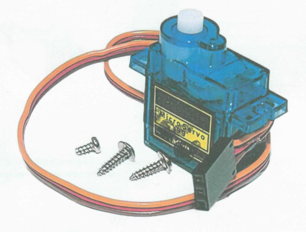 Elektromotor Micro Servo SG90,
Warenzusammenstellung, bestehend aus einem bürstenbehafteten Gleichstrommotor (Haupttätigkeit) als Maschinenkombination mit eingebautem Kunststoffgetriebe und Motorcontroller (charakterbestimmend) mit einem angeschlossenen, 3-poligen Kabel, mit Befestigungsvorrichtung (Horn) sowie Befestigungsschrauben.
Äußere Form: siehe Abbildung in der Anlage.
Techn. Daten des Motors (auszugsweise):
- Gehäuseabmessung: ca. 32 x 23 x 12 mm
- Gewicht: 14,7 g 
- Betriebsspannung: 4,8 bis 6 VDC
- Leistung ca. 1,25 W

Die Ware ist gemeinsam verpackt und für den Einzelhandel aufgemacht. Sie wird als "Elektromotor mit einer Leistung von 37,5 Watt oder weniger, kein Synchronmotor der UPos. (KN) 8501 1010, Gleichstrommotor, keine Ware der TARIC-Codes 8501 1099 10 bis 8501 1099 80" eingereiht.