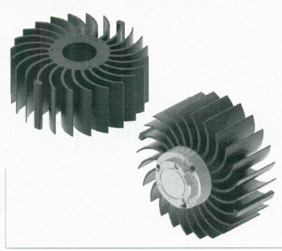 LED-Kühlkörper (Abbildung siehe Anlage)
- aus einem spezifisch geformten Körper aus Aluminium mit spezifischen Kühllamellen,
  Aussparungen und Befestigungsbohrungen,
- erkennbar ausschließlich zum Kühlen von LED-Modulen der 
  Positionen 8541 und 8543 bestimmt. 

"Nichtelektrischer Teil von Maschinen, Apparaten und Geräten, in Kapitel 84 anderweit 
weder genannt noch inbegriffen, keine Ware der TARIC-Codes 8487 10 10 00 bis 8487 
90 90 10 - LED-Kühlkörper"