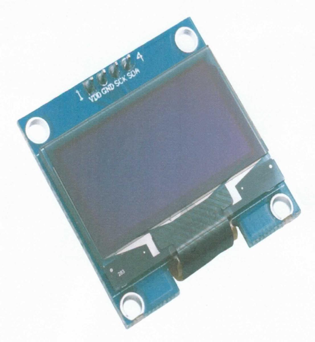 OLED-Anzeigemodul 1,3 Zoll I2C OLED Display (Abbildung siehe Anlage)
- aus einer monochromen organischen Leuchtdiodenanzeige (Auflösung: 128 x 64
  Pixel) mit Treiberelektronik auf einer gedruckten Schaltung (Abmessungen: 35,5 x
  32 x 2 mm) mit einer mehrpoligen Schnittstelle,
- ausschließlich zur Anzeige von Grafiken und alphanumerischen Zeichen bestimmt.

"Elektrisches Sichtsignalgerät, kein Gerät der Positionen 8512 und 8530, kein
 Alarmgerät, Anzeigetafel mit Leuchtdiodenanzeige - OLED-Anzeigemodul"