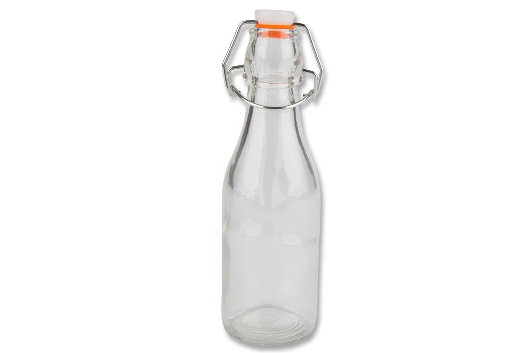 Flasche aus Glas, sog. Glasflasche (250 ml) mit Bügelverschluss, Foto siehe Anlage,
- nach den Antragsangaben:
- - aus nicht gefärbtem Glas (nicht aus Glasröhren hergestellt),
- - mit einem Bügelverschluss aus unedlem Metall und einem Stopfen mit einem
    Dichtungsring aus Kunststoff,
- - mit einem Fassungsvermögen (Nenninhalt) von 250 ml,
- - mit den Abmessungen: ca. 19,5 cm (Höhe) x 6 cm (Durchmesser),
- - zur Aufnahme von Nahrungsmitteln oder Getränken vorgesehen.

"Flasche aus Glas, von der zu Transport- oder Verpackungszwecken verwendeten Art,
 nicht aus Glasröhren hergestellt, für Nahrungsmittel und Getränke, aus nicht gefärbtem Glas,
 mit einem Nenninhalt von 0,15 bis 0,33 l"