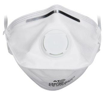 Gesichtsschutzmaske, sog. Feinstaubmaske FFP3 NR D, Artikel-Nr. FMP3S, Foto siehe Anlage,
- einzeln in einem bedruckten Polybeutel verpackt,
- dem Mund- und Nasenbereich angepasst,
- mehrlagig gearbeitet; aus unterschiedlich strukturierten Vliesstoffen der Position 5603 aus Spinnstoffen,
- im Nasenbereich auf der Innenseite mit einem Streifen aus mit Schaumkunststoff gepolstert und auf der
  Außenseite mit einem an den Enden abgerundeten Streifen aus unedlem Metall versehen, der eine
  optimale Anpassung an den Mund- und Nasenbereich unterstützen soll,
- an den Seiten mit einem sog. Gummiband aus elastischen Gewirken zur Befestigung am Kopf ausge-
  stattet,
- zum Erleichtern des Ausatmens in der Mitte mit einem sog. Ventil aus augenscheinlich Kunststoff aus-
  gestattet (stellt kein mechanisches Teil oder auswechselbares Filterelement dar; somit keine Gasmaske
  der Position 9020),
- an allen Rändern thermisch verfestigt,
- durch Zusammenfügen konfektioniert,
- laut Antrag filtrierende Halbmaske FFP3 der Norm EN149 entsprechend.

"Andere konfektionierte Ware (Gesichtsschutzmaske), aus Spinnstoffen, aus Vliesstoffen, filtrierende  
 Halbmaske FFP3 gemäß EN 149"