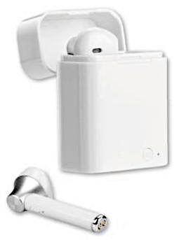 Bluetooth-Ohrhörer, Art.-Nr. 797210 (Abbildung siehe Anlage),
- aus zwei Miniaturlautsprechern im Gehäuse mit Ohreinsätzen, mit Bluetooth-Funkmodul,
  Akkumulator, USB-Ladeanschluss, Mikrofonen, Statusanzeigen und Bedienelement
  (u. a. für Rufannahme und -beendigung sowie Wiederwahl der letzten Nummer),
- zum Empfangen und Senden von Signalen im Bluetooth-Standard und zum Konvertieren
  von Audiosignalen für das drahtlose Telefonieren im Freisprechbetrieb mit einem
  Mobiltelefon - kennzeichnende Haupttätigkeit - sowie zur Verwendung als Ohrhörer,
- zusammen mit Beipack (Ladegerät in Form einer Aufbewahrungsbox, USB-Kabel,  
  Bedienungsanleitung) in einer gemeinsamen Verkaufsverpackung.
Der Bluetooth-Ohrhörer bestimmt den Charakter des Ganzen.

"Apparat für die Kommunikation in einem drahtlosen Netzwerk, keine Basisstation, Gerät zum
 Empfangen, Konvertieren und Senden von Tönen, Bildern oder anderen Daten (Kombination
 aus einem Kommunikationsapparat - kennzeichnende Haupttätigkeit - und Ohrhörer), in Waren-
 zusammenstellung in Aufmachung für den Einzelverkauf mit nicht charakterbestimmendem Beipack"