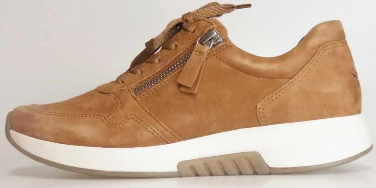 Halbschuhe (lt. Antrag: "Freizeitschuh für Damen", Foto siehe Anlage)
- mit Laufsohlen aus Kautschuk/Kunststoff; ohne Hauptsohle aus Holz,
- mit Oberteil (geschlossenes Blatt) aus Leder,
- vorn mit Schnürsenkelverschluss und seitlich mit Reißverschluss,
- ohne Metallschutz in der Vorderkappe,
- nicht den Knöchel bedeckend, 
- lt. Antrag mit einer Länge der Innensohle von weniger als 24 cm.

"Schuhe mit Laufsohlen aus Kautschuk/Kunststoff und Oberteil aus Leder, andere als in den Unterpositionen
 6403 1200 bis 6403 9950 genannte, mit einer Länge der Innensohle von weniger als 24 cm"