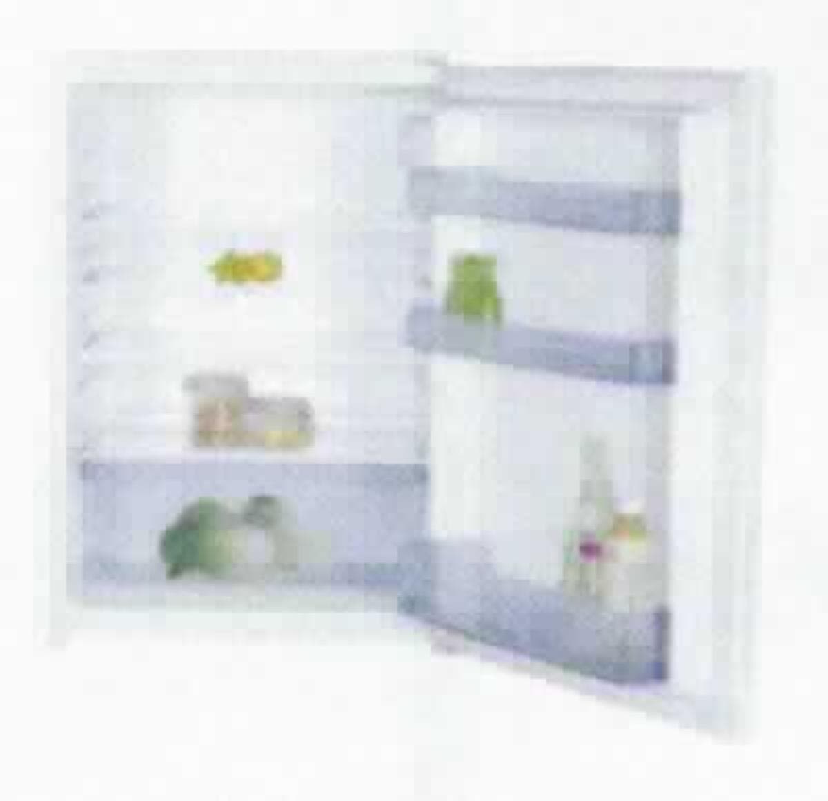 Einbau-Kühlschrank 
- aus einem Gehäuse (Abmessungen 875 x 540 x 540 mm) mit einer Außentür, 
  Kompressorkühlfunktion, Abtauautomatik, Temperaturregelung, Innenraumbeleuchtung, 
  drei Türabsteller, vier Glasabstellfläche, Eierablage und eine Obst-/ Gemüseschale 
  sowie einem integrierten Gefrierfach (Abbildung siehe Anlage),
- mit einem Nutzinhalt von 130 l (Kühlschrank 115, Gefrierfach 15 l)
- zum Kühlen -kennzeichnende Haupttätigkeit- und Gefrieren von Lebensmitteln im Haushalt.

"Kühlschrank, Haushaltskühlschrank, Kompressorkühlschrank, mit einem Inhalt von weniger 
 als 340 l, kein Tischkühlschrank, Einbaukühlschrank nicht mit teilfluorierten Kohlenwasserstoffen 
 (HFKW) vorbefüllt (Multifunktionsgerät zum Kühlen -kennzeichnende Haupttätigkeit- und Gefrieren)
 - sog. Einbau-Kühlschrank"
