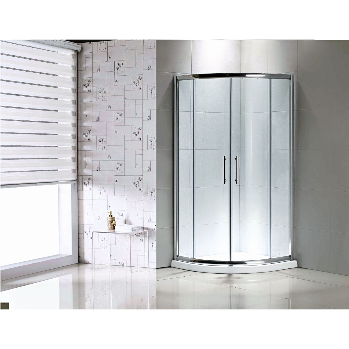 Ware aus Glas (Eckeinstieg für Dusche), sog. Runddusche "Ronda", Art.-Nr.: 585977, Foto siehe Anlage,
- in Form einer noch nicht zusammengesetzten Ware, die wie die zusammengesetzte Ware
  einzureihen ist,
- aus verschiedenen Bestandteilen bestehende Ware, im Wesentlichen bestehend aus:
- - vier Scheiben aus 5 mm dickem, transparentem Einschichten-Sicherheitsglas, die
    die zwei Seitenwände und eine zweiteilige Schiebetür bilden,
- - Profilen aus verchromtem Aluminium an den Längsseiten der Scheiben,
- - einer oberen und einer unteren Schiene aus verchromtem Aluminium,
- - zwei Türgriffen aus Stahl,
- - Doppellaufrollen an der Schiebetür,
- in den Abmessungen: ca. 90 cm (Breite) x 90 cm (Tiefe) x 185 cm (Höhe),
- die jeweils nur an einer Längsseite der Seitenwände vorhandenen Profile stellen keine
  Fassung bzw. keinen Rahmen für die Glasscheiben dar; die Glasscheiben haben damit
  nicht ihren wesentlichen Charakter verloren,
- die Glasscheiben sind im Hinblick auf den Umfang und ihre Bedeutung in Bezug auf die
  Verwendung charakterbestimmend.

"Andere Ware aus Glas, andere als in den Unterpositionen 7020 0005 bis 7020 0008 genannte,
 aus anderem Glas als das in den Unterpositionen 7020 0010 und 7020 0030 genannte"
