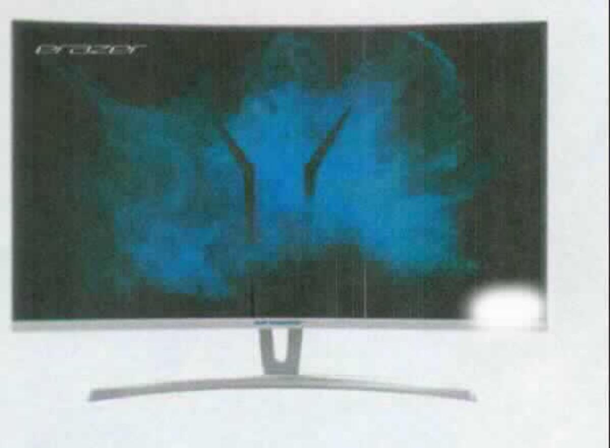 LCD-Monitor (Abbildung siehe Anlage)
- aus einer gebogenen 32' Flüssigkristallanzeige (Auflösung: 2560 x 1440 Pixel, Bild-
  schirmformat: 16:9, Kontrastverhältnis: 3000:1, Pixelabstand: 0,276 mm, Helligkeit: 250
  cd/m²), LED-Hintergrundbeleuchtung und Signalelektronik in einem Curved Gehäuse mit 
  HDMI-, DVI-D- und DisplayPort-Anschluss, noch nicht zusammengesetzt mit festem 
  Standfuß, über Kabel verbunden mit Netzteil,
- zur Darstellung von Signalen von der hauptsächlich in einem automatischen Daten-
  verarbeitungssystem der Position 8471 verwendeten Art,
- zum direkten Anschluss an und für die Verwendung mit einer automatischen Datenver-
  arbeitungsmaschine der Position 8471,
- zusammen mit Beipack (Kabel, Bedienungsanleitung und Garantiekarte) in einer 
  gemeinsamen Verkaufsumschließung.
Der LCD-Monitor bestimmt den Charakter des Ganzen.

"Monitor, ohne eingebautes Fernsehempfangsgerät, mit Flüssigkristallanzeige, zum
 direkten Anschluss an und für die Verwendung mit einer automatischen Datenverar-
 beitungsmaschine der Position 8471, von der ausschließlich oder hauptsächlich in 
 einem automatischen Datenverarbeitungssystem der Position 8471 verwendeten Art -
 LCD-Monitor, in funktioneller Einheit mit Netzteil, noch nicht zusammengesetzt mit
 Standfuß, in Warenzusammenstellung in Aufmachung für den Einzelverkauf mit nicht
 charakterbestimmendem Beipack"