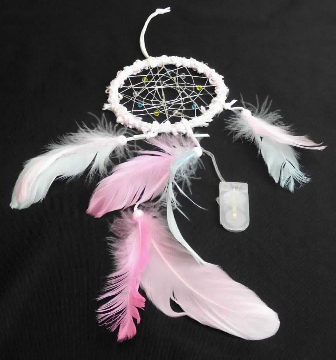 Ware aus Federn, sog. Traumfänger, Artikel 233338, Foto siehe Anlage,
- zusammengesetzte Ware aus einem Traumfänger und einer Lichterkette,
- Traumfänger, bestehend aus:
- - einem Ring aus Kunststoff,
- - einem über den Ring gezogenen Netz aus Spinnstoffgarnen mit aufgefädelten Kunststoffperlen,
- - um den Ring gewickelte Gewebebänder aus Spinnstoffen,
- - einer Aufhängeschlaufe aus einem Gewirkestreifen aus Spinnstoffen,
- - drei weiteren, an den unteren Rand des Rings geknoteten Gewirkestreifen mit vier aufgefädelten 
    Kunststoffperlen,
- - acht in die Öffnung der Kunststoffperlen gesteckte, weiße und rosafarbene Federn, die im Hinblick 
    auf den Umfang und die Zierwirkung gegenüber den anderen Stoffen den wesentlichen Charakter 
    des Traumfängers bestimmen,
- Lichterkette:
- - mit zehn LEDs,
- - mit einem Ein- und Ausschalter,
- - über den Ring und das Netz gespannt,
- die Lichterkette erhöht lediglich die Zierwirkung des Traumfängers, damit insgesamt kein Beleuchtungs-
  körper der Position 9405.

"Ware aus Federn"
