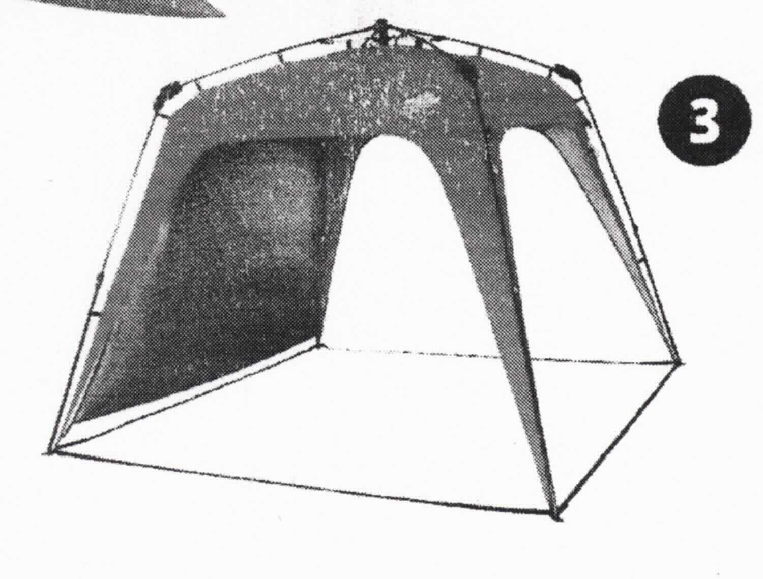 Schirmzeltähnliche Ware, sog. Garten Pavillon, Abbildung siehe Anlage, 
- noch nicht zusammengesetzt eingehend, 
- in Form eines aufspannbaren (sog. pop-up-Mechanismus) Pavillonzelts, 
- mit den Abmessungen von ca. 2,50 m (Breite) x 2,50 m (Tiefe) x 1,90 m (Stehhöhe), 
- an allen Seiten offen, mit einer Bespannung (Bezug) aus Geweben aus mit Polyurethane beschichteten, 
  regenresistenten Spinnstoffen, 
- mit einer passgenauen, mit Haken einhängbaren Seitenwand aus den o. g. Spinnstoffgeweben, 
- mit einem schirmähnlichen, zusammenfaltbaren, außen befestigten Gestell (Gestänge) aus Fiberglas, 
- aufgrund der Beschaffenheit (mit einem schirmgestellähnlichen Gestänge) und der Abmessungen in der Art 
  eines Schirmzeltes zum Aufstellen auf dem Boden bestimmt, daher keine Einreihung in die Position 6306,
- in einer Spinnstofftasche (Abmessungen ca. 115 cm x 18 cm x 18 cm) mit Befestigungsmaterial (acht Metall-
  Heringe und vier Abspannseilen) und eingenähter Aufbauanleitung verpackt.

"Gartenschirmähnliche Ware (schirmzeltähnlich)"