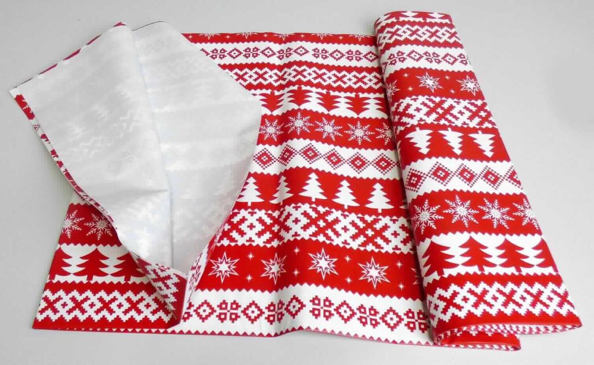 Angaben des Antragstellers:
Tischdecke (Abmessungen 140 x 220 cm)

Untersuchungsergebnisse an einem Warenmuster:
Tischdecke in Aufmachung für den Einzelverkauf mit rot-weißen Aufdruck (winterliche Ornamente). Die Tischdecke ist ca. 100 µm dick und besteht aus Polyethylen (Dichte < 0,94).

Befund:
Es liegt eine Kunststofffolie aus Polyethylen im Sinne der Unterposition (KN) 3920 1025 vor.