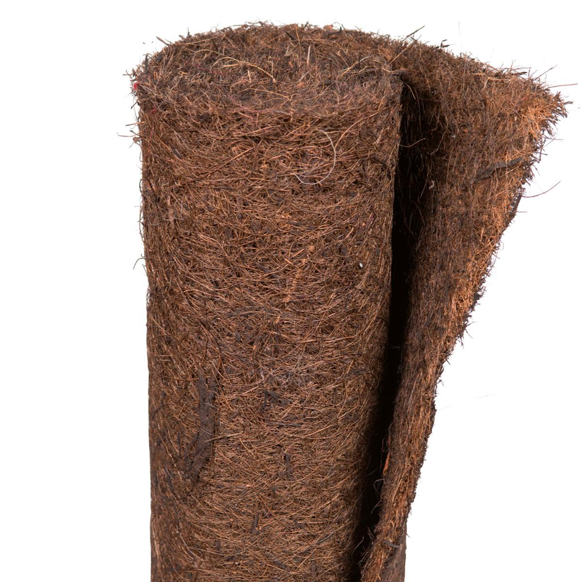 Vliesstoff, sog. COCO - Mulchmatte, Foto siehe Anlage,
- mit einer bedruckten Pappbanderole umwickelt,
- als Meterware, laut Antrag mit einer Breite von 50 cm und einer Länge von 150 cm, somit keine
  Ware der Position 6307,
- mit Bindemittel verfestigt,
- aus pflanzlichen Spinnfasern (laut Antrag Kokos),
- beidseitig bestrichen, 
- mit einem Quadratmetergewicht von augenscheinlich mehr als 150 g.

"Vliesstoff, bestrichen, anderer als in den Unterpositionen 5603 11 bis 5603 14 genannte, mit einem
 Quadratmetergewicht von mehr als 150 g"