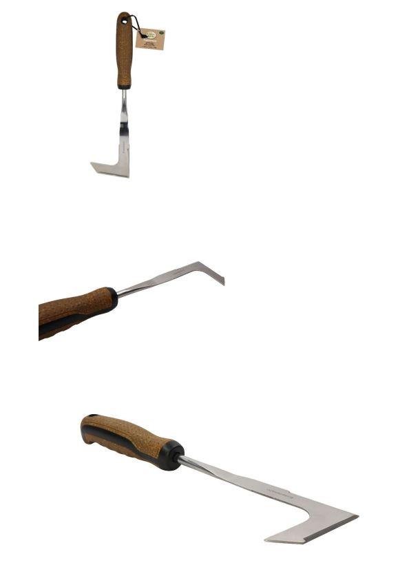 "Fugenkratzer"

- mit freiem Arm zu handhabendes Werkzeug, in Form eines abgewinkelten, spitz 
  zulaufenden Kopfes aus unedlem Metall (arbeitender Teil) mit einer klingenartig 
  angeschliffenen Kante sowie einem Kunststoffgriff, am oberen Ende mit einer 
  Aufhängeöse versehen

- mit einer Gesamtlänge von etwa 32 cm

- dient dem Entfernen von Unkraut und Moos aus Pflasterfugen


Abbildung siehe Anlage


Derartige Erzeugnisse gehören als "andere Handwerkzeuge für den Gartenbau, mit arbeitendem Teil aus unedlem Metall" zur Codenummer 8201 9000 00 0 des Zolltarifs.