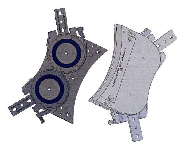 Sog. mechanische Greifeinheit (Greifer)
- in Form einer verwendungsspezifischen Baugruppe mit einer Grundplatte aus
  unedlem Metall mit Montagebohrungen, zwei beweglichen Greifarmen mit
  Kunststoff-Pads, ineinandergreifenden Schwenkzahnrädern, Keramiklagern,
  Endeffektor zur Gewährleistung der Ausrichtgenauigkeit (Abbildung siehe Anlage),
- zur Aufnahme, Fixierung und ortsgenauen Ablage (Platzierung) von Halbleiter-
  scheiben (wafers) nach Einbau in einen Wafer-Handlingroboter.

"Teil, erkennbar ausschließlich bestimmt für in Anmerkung 9 C) zu Kapitel 84 genannte Maschinen, Apparate und Geräte - sog. mechanische Greifeinheit (Greifer) für einen Wafer-Handlingroboter zum Transportieren und Bewegen von Halbleiterscheiben (wafers)"