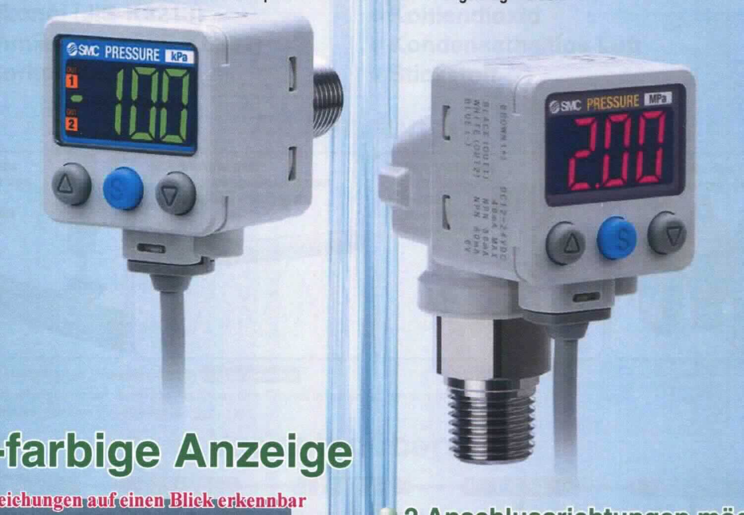 So genannter digitaler Präzisions-Druckschalter, im Wesentlichen bestehend aus einem quaderförmigen Gehäuse (H x B x T ca.: 30 x 30 x 26,2 mm; zur äußeren Form siehe Abbildung in der Anlage) mit einem Druckluftanschluss, einem Entlüftungsanschluss, einem 3 m langem Anschlusskabel, mit vier Gewindelöchern zur Befestigung an einem Befestigungselement (Gegenstand dieser vZTA-Entscheidung), einer LC-Anzeige und drei Bedienknöpfen. Das Gerät verfügt über einen offenen PNP-Schaltausgang und einen analogen Spannungsausgang
Die Ware dient der Druckmessung von Flüssigkeiten und Gasen in Rohr- oder Schlauchleitungssystemen (Position 9026) und dem Schalten eines elektrischen Kreises bei Erreichen eines bestimmten manuell einstellbaren Durchflusswertes (Position 8536). Eine kennzeichnende Haupttätigkeit dieser Multifunktionsmaschine ist nicht erkennbar.
Der Nenndruckbereich reicht von -100,0 bis 100,0 kPa. 
Die Ware wird als "elektronisches Gerät zum Messen oder Überwachen des Druckes von Flüssigkeiten oder Gasen (Manometer), kein Instrument, Apparat oder Gerät der Position 9014, 9015, 9028 oder 9032" eingereiht.