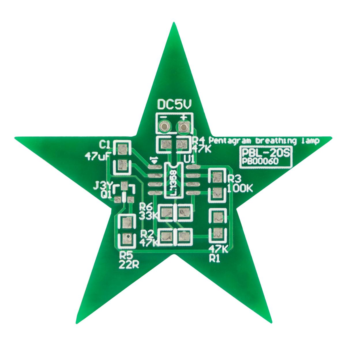 Durch Antragsangaben und ein Warenmuster veranschaulichtes Spielzeug in Form eines Bausatzes für einen LED-Weihnachtsstern, sog. "Elektronik Bausatz zum Löten", bestehend aus sinnvoll aufeinander abgestimmten Einzelteilen in Form von:
- verschiedenen elektrischen Bauelementen (Transistor, LEDs, Kondensatoren und Widerstände),
- einer sternförmigen Platine,
- einem integrierten Schaltkreis (Operationsverstärker LM358),
- zwei einfachen isolierten Drähten,
- einem sog. Batteriefach für drei Mignonzellen.

Der Bausatz ist in einem bunt bedruckten Pappkarton für den Einzelverkauf aufgemacht. Mittels eines beiliegenden QR-Codes kann eine Bauanleitung für den Bausatz abgerufen werden.
Die Ware dient der spielerischen Unterhaltung von Erwachsenen und Kindern, die den LED-Weihnachtsstern aus den Einzelteilen durch Löten zusammensetzen.

Die Einzelteile des Bausatzes sind aus verschiedenen Stoffen (im Wesentlichen Kunststoffe / unedle Metalle) zusammengesetzt. Da ein charakterverleihender Stoff nicht ermittelt werden kann, erfolgt die Einreihung in Anwendung der Allgemeinen Vorschrift 3 c) in die zuletzt genannte der gleichermaßen für die Einreihung in Betracht kommenden Unterpositionen.

Derartige Erzeugnisse sind zolltarifrechtlich als "Bausatz, nicht aus Kunststoff, nicht handgearbeitet aus Holz" einzureihen.