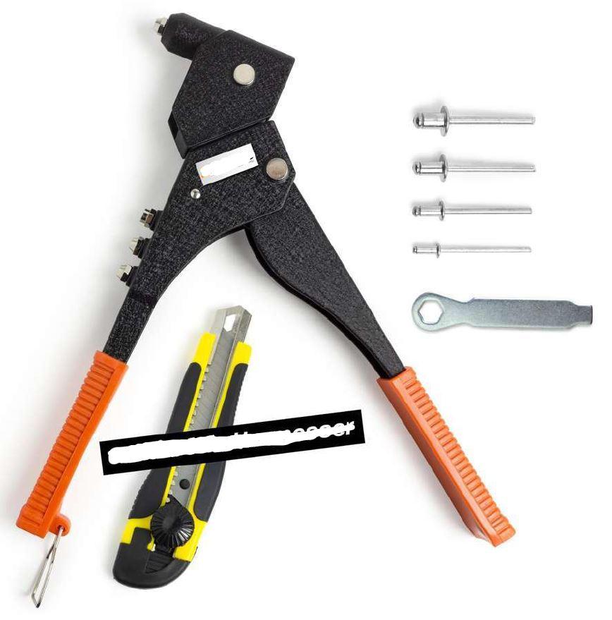 "Nietenzange Set (Blindnietenzange, Aluminiumnieten u. a.)"
Warenzusammenstellung in Aufmachung für den Einzelverkauf, bestehend aus

- einer Zusammenstellung von Werkzeugen der Positionen 8203 und 8204 (= 8206),
  bestehend aus

- - einer mit freiem Arm zu handhabenden Blindnietzange vollständig aus Stahl, mit
    Setzmechanismus und einer Griffummantelung aus Kunststoff sowie einem bereits
    eingesetzten Mundstück, zum Setzen von Blindnieten (Pos. 8203)

- - einem Montageschlüssel aus Stahl zum Wechseln der Mundstücke (Pos. 8204)

- drei weiteren fallweise einsetzbaren, auswechselbaren Mundstücken aus Stahl für
  unterschiedliche Nietgrößen (Pos. 8207), in Aufnahmen dafür in einem Zangengriff
  untergebracht

- einem Cuttermesser aus Kunststoff mit herausschiebbarer Abbrechklinge aus Stahl
  (Pos. 8211)

- 100 Blindnieten aus Aluminium in vier verschiedenen Größen (Pos. 7616)

- zusammen in einer zur Aufnahme der o. g. Warenzusammenstellung besonders 
  hergerichteten und zum dauernden Gebrauch geeigneten Kunststoff-Box mit
  Tiefzieheinsatz untergebracht 

(Antragstellerangaben)

Abbildung siehe Anlage.

Die Werkzeugzusammenstellung bestimmt im Hinblick auf Wert und Gewicht den
Charakter der Warenzusammenstellung.

Derartige Erzeugnisse gehören als "Zusammenstellung von Werkzeugen aus zwei
oder mehr der Positionen 8202 bis 8205, in Aufmachung für den Einzelverkauf, mit
arbeitendem Teil aus unedlem Metall" zum TARIC-Code 8206 0000 00.