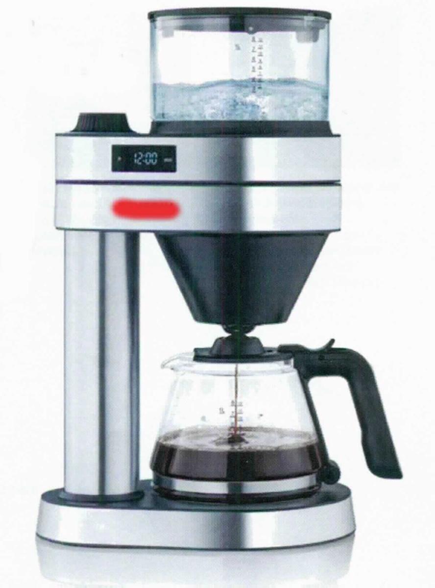 "Filterkaffeemaschine, Caprice, #5760" (Abbildung s. Anlage)
- aus einer Brüheinheit in einem Gehäuse mit Wassertank und Wasserstandsanzeige, 
  schwenkbarem Filterhalter mit Tropfverschluss, herausnehmbarem Filtereinsatz, 
  speziell abgestimmter Glaskanne (Füllmenge: 1,0 l), Warmhalteplatte, 2 Brühprogrammen,
  Bedienelementen, Flüssigkristallanzeige mit Timer, Kabelaufbewahrungsfach,
  für eine Leistung von 1.450 W,
- in einem bedruckten Pappkarton verpackt,
- zum Zubereiten von bis zu 8 Tassen Kaffee,
- zur Verwendung im Haushalt bestimmt.

Die Kaffeemaschine bestimmt den Charakter des Ganzen.

"Elektrowärmegerät für den Haushalt, anderes Elektrowärmegerät als von den Unterpositionen 
 (KN) 8516 50 00 bis 8516 60 90 erfasst, Kaffeemaschine"
