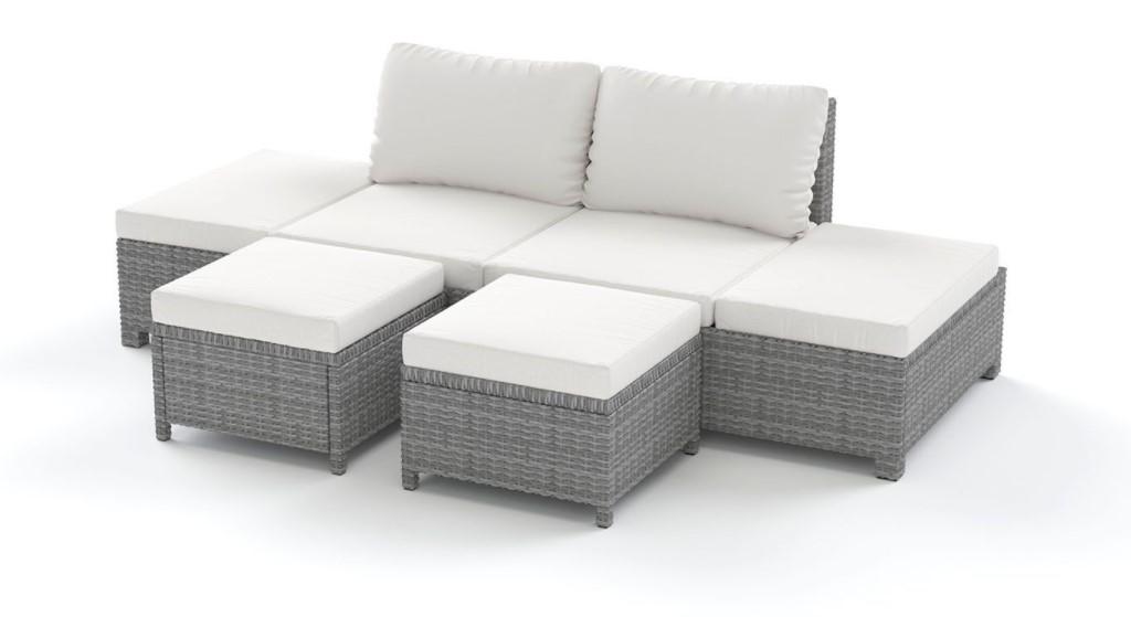 Es handelt sich bei dem sog. „Set Lugano, Art.-Nr. SJ22080“ um Sitzmöbel in Form eines Sofas mit Rückenlehne (210 cm x 80 cm x 66 cm; L x B x H) und zwei Hockern (50 cm x 50 cm x 28 cm (L x B x H).
Die gepolsterten Möbel sind dazu bestimmt, auf den Boden gestellt zu werden und verfügen jeweils über ein Aluminiumgestell sowie ein Kunststoffgeflecht im Rattan-Design und passgenau aufgelegte Sitz- und Rückenkissen.
Die verpackten Erzeugnisse dienen als Einrichtungsgegenstand auf z.B. Terrassen.

Jedes Erzeugnis ist als "anderes als von der Position 9402 erfasstes Sitzmöbel, nicht von den Unterpositionen (HS) 9401 10 bis 9401 69 erfasst, mit Gestell aus Metall, gepolstert" einzureihen.