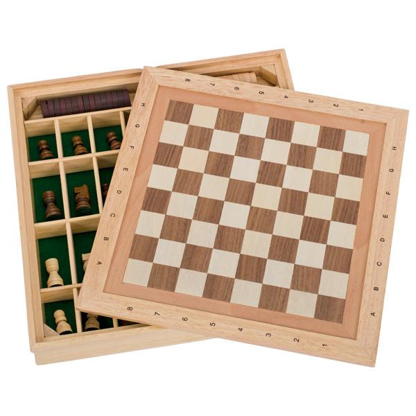 Nach den Angaben der Antragstellerin und der vorliegenden Abbildung handelt es sich um ein Gesellschaftsspiel (sog. "Spiele-Set Schach-Dame-Mühle, Artikel 56953"), bestehend aus einer ca. 34 x 34 x 5 cm großen Holzkassette mit abnehmbarem Deckel. Der Deckel ist einseitig mit einem Schach/Dame-Spielfeld und auf der anderen Seite mit einem Mühlespielfeld bedruckt. Im Inneren der Kassette befinden sich 34 Aufbewahrungsfächer, in denen sich jeweils 16 helle und 16 dunkle Schachfiguren sowie jeweils 15 helle und dunkle, scheibenförmige, runde sog. Mühle- (bzw. Dame)- Steine aus Holz befinden.

Die Ware dient der spielerischen Unterhaltung von Kindern und Erwachsenen und ist mit einer broschierten Spieleanleitung in einem bunt bedruckten Pappkarton für den Einzelverkauf aufgemacht.

Das Erzeugnis ist zolltarifrechtlich als "Gesellschaftsspiel, nicht von den Unterpositionen (KN) 9504 2000 bis 9504 9010 erfasst" einzureihen.