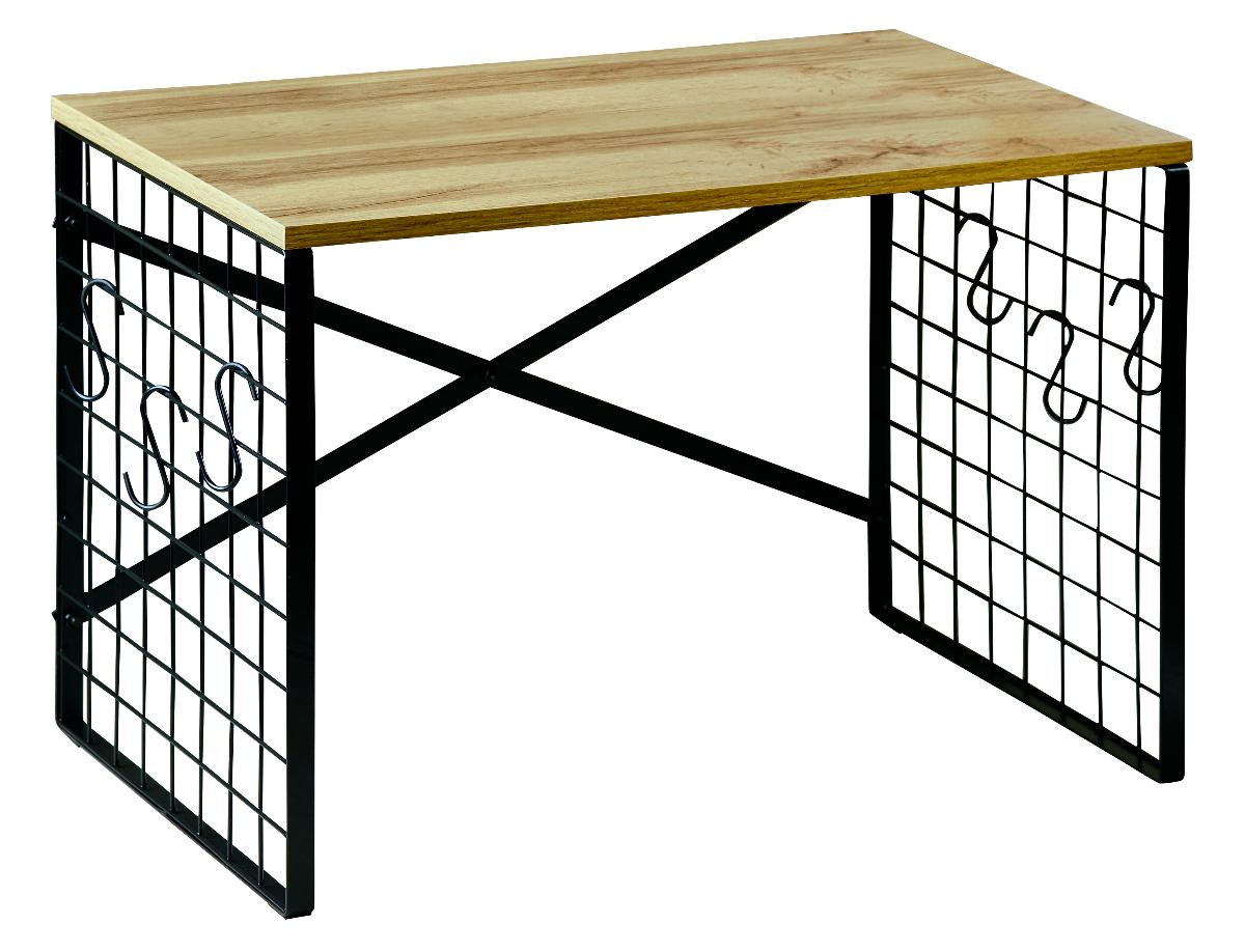 Es handelt sich bei dem sog. „Mikrowellenregal“ um eine Warenzusammenstellung in Aufmachung für den Einzelverkauf, bestehend aus einem Möbel in Form eines Regals (Abmessungen: 52 x 32﻿,﻿5 x 36﻿,﻿5 cm; B x H x T) und sechs S-förmigen Metallhaken.
Das Regal besitzt oben einen Ablageboden aus Holz und darunter ein Gestell aus unedlem, schwarzen Metall.

Das Regal bestimmt den Charakter der Warenzusammenstellung im Hinblick auf die Verwendung.
Bei dem aus verschiedenen Stoffen zusammengesetzten Regal bestimmt das Metall des Rahmens als stabilitätsverleihendes Element und auf Grund des Umfangs den Charakter der Ware.

Die Ware dient als Ablageregal für Küchenutensilien und ist dazu bestimmt, auf Küchenmöbel gestellt zu werden.

Das  verpackte Erzeugnis ist als "anderes als in den Positionen 9401 bis 9402 erfasstes Möbel, aus Metall, nicht von der in Büros verwendeten Art, kein Bett" einzureihen.