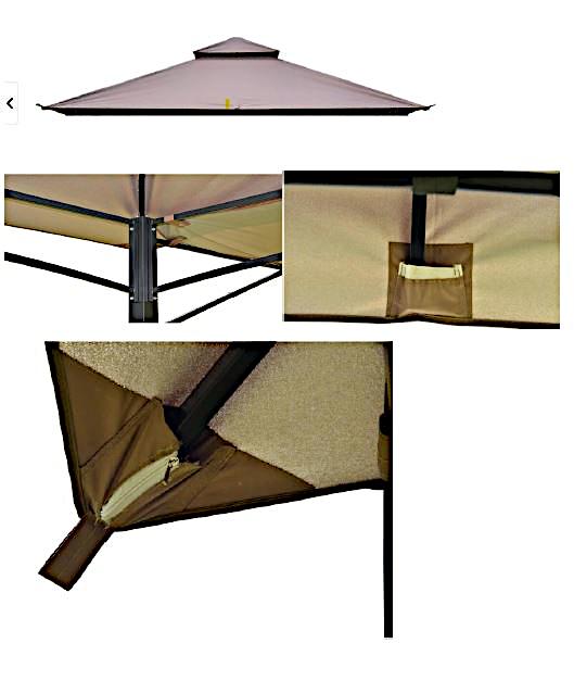 Pavillon-Dach, sog. Ersatzdach Pavillon Alina, Art.-Nr. 8862296, Foto siehe Anlage,
- die Ware wird durch eine Abbildung und einen Stoffabschnitt veranschaulicht,
- aus ca. 0,3 mm dicken, einfarbigen, einseitig (Innenseite) mit metallisierter Farbe bestrichenen
  Geweben der Position 5907 aus laut Antrag Polyester (synthetische Chemiefasern),
- laut Antrag:
-- dreidimensional; als Dach eines Gartenpavillons, welcher das Bilden eines geschlossenen Raumes
   ermöglicht (Zelt der Unterposition 6306 22), gearbeitet, 
-- mit einer Grundfläche in den Abmessungen von laut Antrag 3,30 m x 3,30 m,
-- an den Rändern gesäumt,
- durch Zusammennähen konfektioniert,
- stellt sich als unvollständiger Gartenpavillon dar, der im vorliegenden Zustand die wesentlichen
  Beschaffenheitsmerkmale der vollständigen Ware aufweist (somit Einreihung wie die vollständige
  Ware).

"Zelt, aus Spinnstoffen, aus synthetischen Chemiefasern"