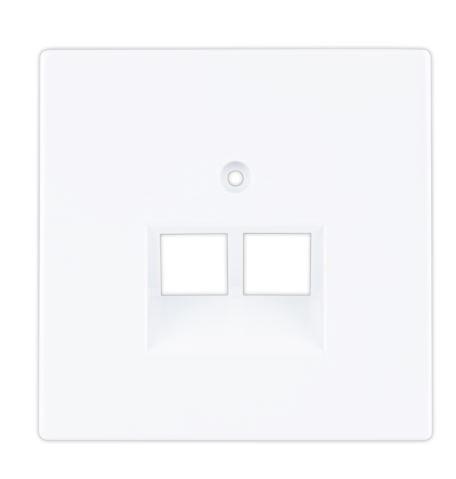 Abdeckung für RJ-45 Netzwerkdose,
- im Wesentlichen bestehend aus einem spezifisch geformten, flachen Kunststoffkörper mit
  den Abmessungen 70﻿,﻿6 x 70﻿,﻿6 x 14﻿,﻿2 mm, mit zwei Modulöffnungen in der Mitte und einer Befestigungsbohrung,
- zur Verwendung als Abdeckung von zur Unterputzmontage vorgesehenen Steckeinsatz-Modulen der Position 8536
  (hier: RJ45-Buchsen-Module, nicht Gegenstand dieser vZTA-Entscheidung).

Die Ware ist als "Teil, erkennbar ausschließlich für ein elektrisches Gerät der Position 8536 bestimmt, nicht für Waferprober, keine zusammengesetzte elektronische Schaltung (Baugruppe), nicht für bestimmte Luftfahrzeuge, anderes als das der TARIC-Codes 8538 9099 50 bis 8538 9099 70" einzureihen.

Anlage: 1 Abbildung