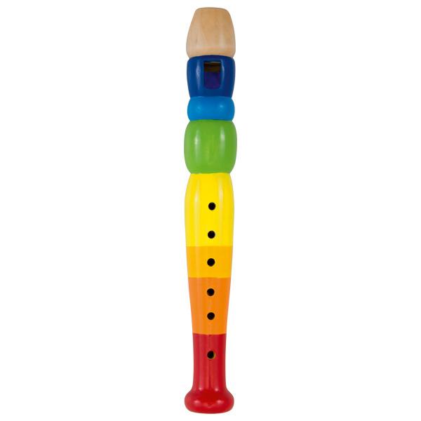 Nach den Angaben der Antragstellerin handelt es sich um ein Musikspielzeuginstrument "Blockflöte, bunt, Art. 61921" in Form der Nachbildung einer Blockflöte. Die etwa 20 cm lange Flöte ist aus Holz gefertigt, bunt lackiert und mit sechs Grifflöchern versehen (weniger als eine Oktave und somit kein Musikinstrument der Position 9205). Es liegen keine Hinweise auf eine Fertigung in Handarbeit vor. Das Musikspielzeuginstrument dient der spielerischen Unterhaltung von Kindern und ist in einer Pappschachtel für den Einzelverkauf aufgemacht. 

Derartige Erzeugnisse werden zolltarifrechtlich als "Musikspielzeuginstrument, nicht aus Holz handgearbeitet" eingereiht.