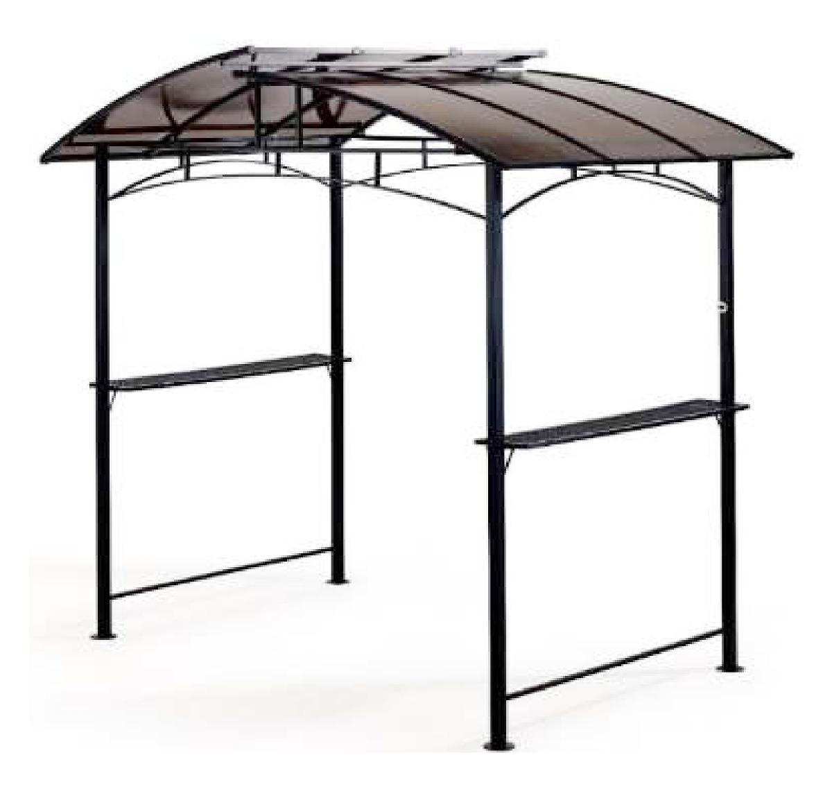 Sogenannter Grillpavillon:
Angaben zur Materialbeschaffenheit und Größe:
- Grillpavillon in den Maßen von 240 x 163 x 235 cm,
- Stahlablage: 25 x 150 cm,
- Höhe vom Boden: 105 cm,
- Beine: Stahlrohr 40 x 40 x 0,75 mm; mit Flaschenöffner an einem Bein,
- Traufrohr: 17 x 17 x 0,5 mm,
- Dachrahmen: Aluminiumrohr 30 x 26 x 1,0 mm,
- Dach: 6 mm starke Polycarbonatplatte (1100 g/m²),
- von schwarzer Farbe.

Das Gestell besteht aus Profilen aus unedlem Metall. Die Dacheindeckung besteht aus Polycarbonatplatten.

- Antragstellerangaben -
Abbildung siehe Anlage.

Der Pavillon bestimmt den wesentlichen Charakter der Warenzusammenstellung. Bei dem aus verschiedenen Stoffen bestehenden Pavillon sind die unedlen Metalle (Stahl) im Hinblick auf die Bedeutung für die Verwendung charakterbestimmend. Stahl herrscht gewichtsmäßig gegenüber den anderen Materialien vor. Derartige Erzeugnisse, zur dauerhaften Verwendung an einem bestimmten Ort im Freien bestimmt, sind gemäß AV 1, 3 (b) und 6 nach dem Material, aus dem der Rahmen besteht, einzureihen (vgl. auch 258. Sitzung des Ausschusses für den Zollkodex).
 Sie gehören als “andere Konstruktionen aus Stahl" zur Codenummer 7308 9098 90 0.