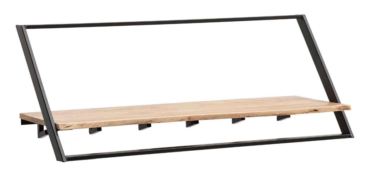 Bei dem Erzeugnis handelt es sich um eine ca. 100 x 40 x 32﻿,﻿5 cm (B x H x T) große, aus zwei Bestandteilen zusammengesetzte Ware, bestehend aus einem Regalboden aus Holz mit einem Metallgestell und sechs unter dem Regal angebrachten Kleiderhaken aus Metall.

Das Regal bestimmt im Hinblick auf den Umfang und des äußeren Erscheinungsbildes den Charakter der aus zwei Bestandteilen zusammengesetzten Ware und innerhalb der Unterposition bestimmt das Metall aufgrund der Bedeutung als Stabilität verleihendes den Charakter.

Die verpackte und noch nicht zusammengesetzte  Ware wird als "anderes als von den Positionen 9401 und 9402 erfasstes Möbel, aus Metall, nicht von der in Büros verwendeten Art, kein Bett" eingereiht.