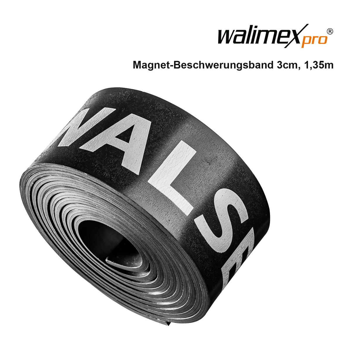 Sog. Magnet-Beschwerungsband (Abbildung siehe Anlage),
- aus in Kunststoff eingebettetem magnetisiertem Eisenpulver, in Form eines ca. 30 mm
  breiten Streifens mit einer Länge von 1,35 m.
- zum Halten und Beschweren von Papier- oder Stoffhintergründen.

"Dauermagnet aus Metall, kein Neodym, Praseodym, Dysprosium oder Samarium enthaltend,
keine Ware der TARIC-Codes 8505 11 90 10 bis 8505 11 90 75"