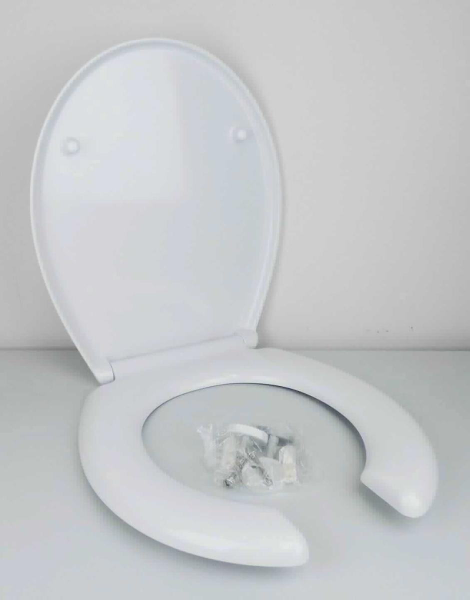 Es handelt sich um einen WC-Sitz aus einem weißen Kunststoff im Sinne der Anmerkung 1 zu Kapitel 39, bestehend aus einem vorne offenen, an der Unterseite mit Auflagepuffern versehenen Sitzring, der mit einem passgenauen Deckel verbunden ist. Der in einem Pappkarton aufgemachte Sitz wird durch zwei Kunststoffscharniere mit Edelstahlbefestigungsbolzen an Klosettschüsseln befestigt. 

Derartige Erzeugnisse werden zolltariflich als "Klosettsitze aus Kunststoffen" eingereiht.