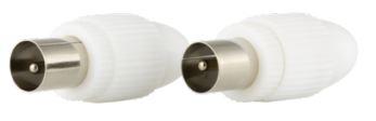 „Koax-Stecker-Set“, zweiteilig, Art. Nr. 009313102105, bestehend aus jeweils
- einem schraubbaren Kunststoffgehäuse mit einem IEC-Stecker aus Metall  auf der einen Seite
  und einer Öffnung zur Montage eines Koaxialkabels auf der gegenüberliegenden Seite,
- für eine Spannung von weniger als 1000 V,
- zum Herstellen einer elektrischen Verbindung durch das Einstecken eines entsprechenden
  Gegenkontakts auf der einen Seite und der Montage eines Koaxialkabels auf der anderen Seite.

Die Ware ist als "elektrisches Gerät zum Verbinden von elektrischen Stromkreisen,
für eine Spannung von weniger als 1000 V, Steckvorrichtung für Koaxialkabel" einzureihen.

Anlage: 1 Abbildung