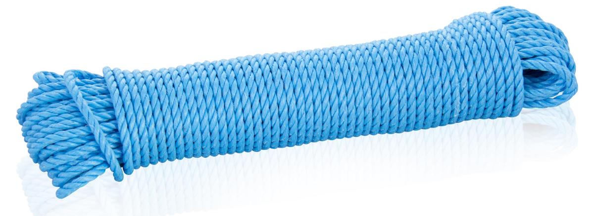 Seil, sog. Allzweckleine, Art. 524407, Foto siehe Anlage,
- im Strang, mit einer bedruckten Papierbanderole umhüllt,
- als Meterware, laut Antrag mit einem Durchmesser von 4,5 mm und einer Länge von 20 m,
- aus einem gezwirnten Garn aus synthetischen Chemiefasern (laut Antrag aus 50 GHT Polyethylen
  und 50 GHT Polypropylen),
- vielseitig verwendbar, somit kein Binde- oder Pressengarn,
- mit einem Titer von mehr als 50.000 dtex,
- an den Enden heiß geschnitten (lediglich in einfacher Weise gegen das Ausriefeln gesichert,
  somit nicht konfektioniert).

"Seil, aus Polyethylen und Polypropylen, kein Binde- oder Pressengarn, mit einem Titer von mehr als
 50.000 dtex (5 g je m), anderes als in der Unterposition 5607 4911 genannte"
